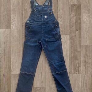 Carhartt Dark Blue Denim Bib Overalls